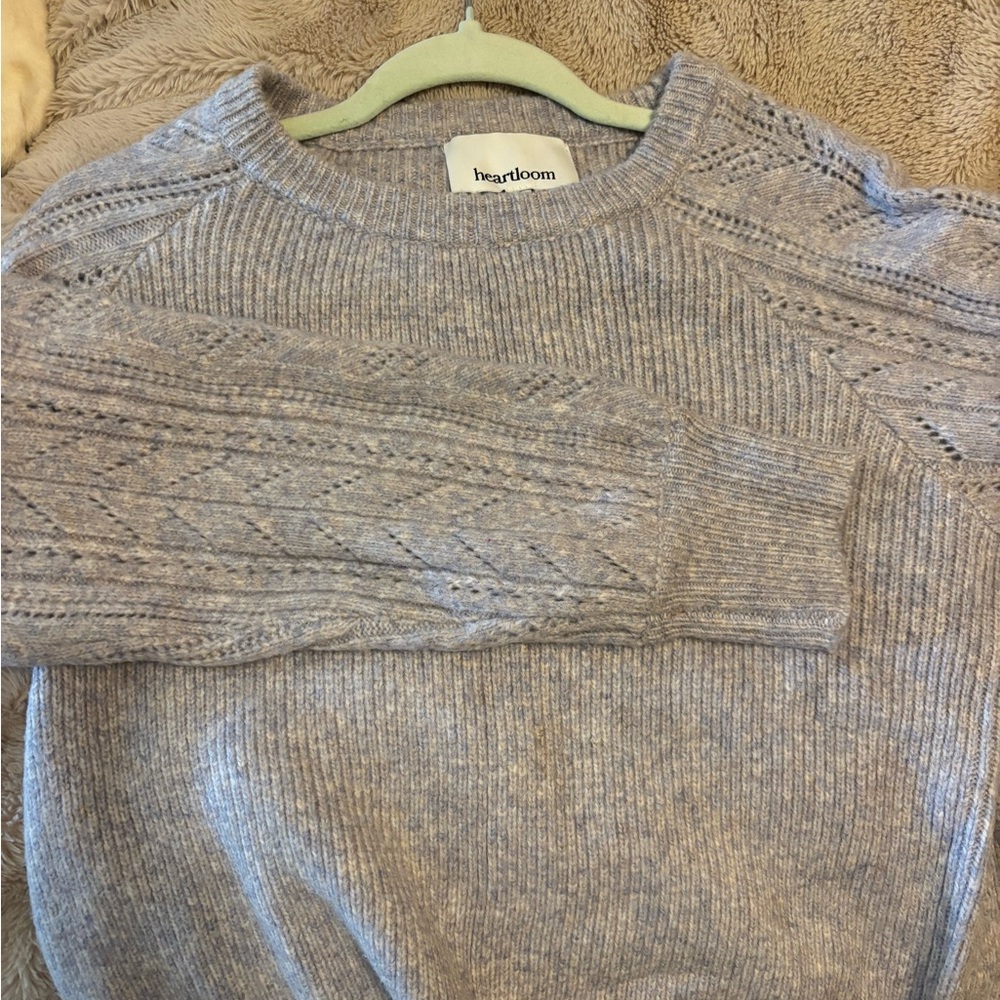 Heartloom Periwinkle Cashmere Sweater